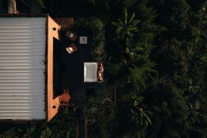 an overhead view of a building and trees at La Cima Eco Hotel in Buenavista