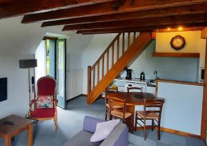 Χώρος καθιστικού στο Domaine de Mezeyrac - Laguiole