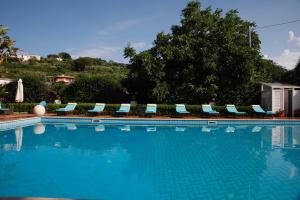 einen großen Pool mit Liegestühlen in der Unterkunft Villa Annalaura by MyVillaCollection in Ischia