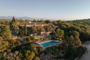 an aerial view of a estate with a swimming pool at Finca Serena Mallorca, Small Luxury Hotels in Montuiri