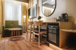 Kuchyňa alebo kuchynka v ubytovaní Qubus Hotel Wrocław