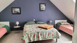 Postel nebo postele na pokoji v ubytování Chez Nadine + 7 fotografií