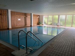 a large swimming pool in a building at Holiday apartment Siuerlänner in Langscheid