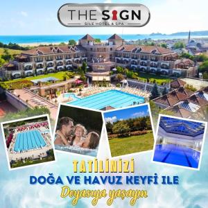a collage of photos of a resort at THE SIGN Şile Hotel & Spa in Istanbul