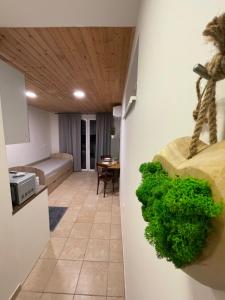 Kuchyň nebo kuchyňský kout v ubytování Apartmán mini Stupava