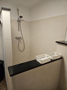 Ένα μπάνιο στο Mathildas Ferienwohnung +20 φωτογραφίες
