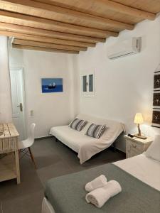 Giường trong phòng chung tại Villa Anna