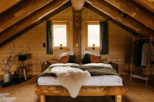 Voodi või voodid majutusasutuse Jakob Chalets toas +37 fotot