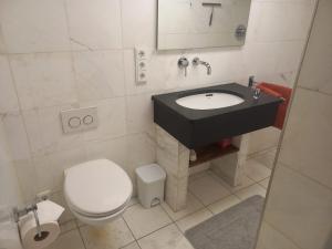 Koupelna v ubytování Kleine Wohnung für Singles