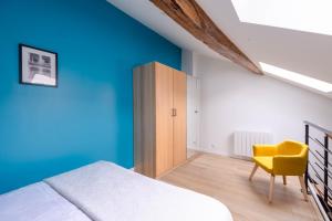 Posteľ alebo postele v izbe v ubytovaní Duplex Standing - Hyper Centre - Tout équipé