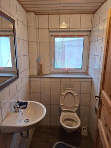 Koupelna v ubytování Gästehaus Rüger