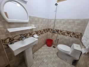 A bathroom at IBEX Homestay Skardu