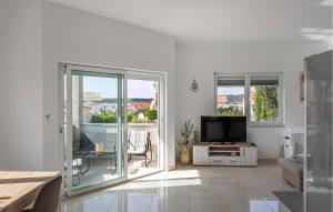 Μια τηλεόραση ή/και κέντρο ψυχαγωγίας στο 2 Bedroom Lovely Apartment In Barbat