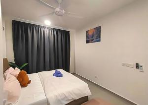 a hospital room with a bed and a window at Cozy 3R2B Relax Stay with Amaze Landscape #SR1 in Teluk Panglima Garang +36 photos