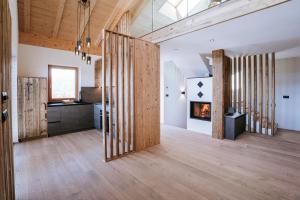 Posezení v ubytování Chalets Hansleitner