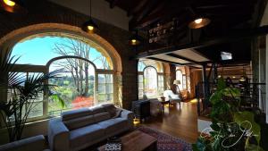 Χώρος καθιστικού στο Tenuta Costa dei platani, casa dei platani