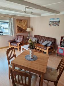 Χώρος καθιστικού στο Ferienwohnung Zittauer Gebirge