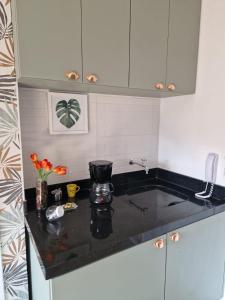 Kuchyň nebo kuchyňský kout v ubytování Apartamento Liberdade 2 Recém Inaugurado