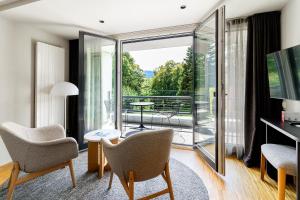 TV a/nebo společenská místnost v ubytování Hotel Heiden - Wellness am Bodensee