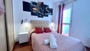 Posteľ alebo postele v izbe v ubytovaní Apartamento Rondabella 1 Centro PARKING GRATIS Wifi AA