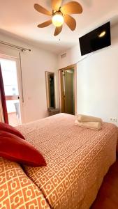 Posteľ alebo postele v izbe v ubytovaní Apartamento Rondabella 1 Centro PARKING GRATIS Wifi AA