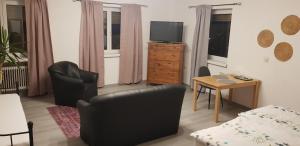 TV a/nebo společenská místnost v ubytování Hotel-Gasthof Wilder Mann