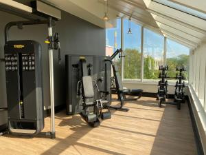 Fitness centrum a/nebo fitness zařízení v ubytování co56 Hotel Chemnitz