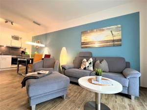 Posezení v ubytování Apartment Dangaster Priel, Am Alten Deich 26 7