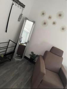 Posezení v ubytování Kiscsillag Apartman