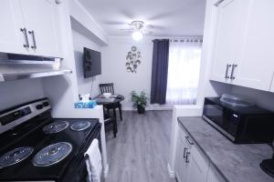 Dapur atau dapur kecil di Newly renovated suite
