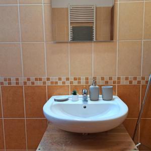 Koupelna v ubytování Zöld Orom Apartman Lakás