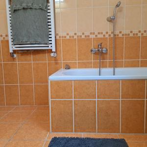 Koupelna v ubytování Zöld Orom Apartman Lakás