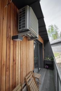 Balkón nebo terasa v ubytování Apartmán víla Amálka