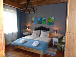 Cama o camas de una habitación en Villa-Bajka