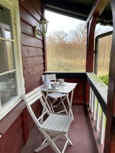 Balkón nebo terasa v ubytování Skovhuset BnB
