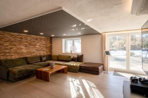 Posezení v ubytování Bauern-Ferienhaus-im-Allgaeu