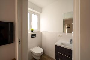 Koupelna v ubytování Bauern-Ferienhaus-im-Allgaeu