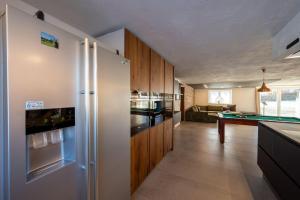 Kuchyň nebo kuchyňský kout v ubytování Bauern-Ferienhaus-im-Allgaeu