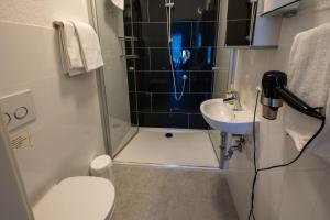 Koupelna v ubytování Bauern-Ferienhaus-im-Allgaeu