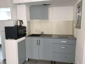 Virtuvė arba virtuvėlė apgyvendinimo įstaigoje Appartement Balaruc-les-Bains, 2 pièces, 2 personnes - FR-1-553-115