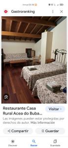 Habitación con 2 camas y sin intención de hacerlo en Acea do Bubal, en Os Peares