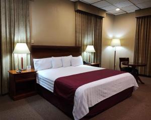 Posteľ alebo postele v izbe v ubytovaní Hotel Reforma Tuxpan