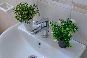 Koupelna v ubytování Vila apartment Astorija 2