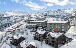 an aerial view of a resort in the snow at Awesome Apartment In Hemsedal With Wifi in Hemsedal