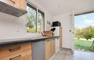 Dapur atau dapur kecil di Beautiful Apartment In Biot With Wifi +5 gambar