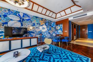 Posezení v ubytování Fondney Hotel Shanghai NECC Hongqiao Airport T2