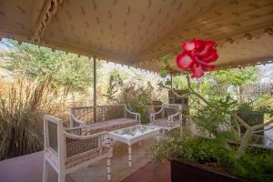 Balkón nebo terasa v ubytování Amritara Jawai Resort