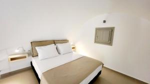 Postel nebo postele na pokoji v ubytování HAYAL SUITES SANTORINI