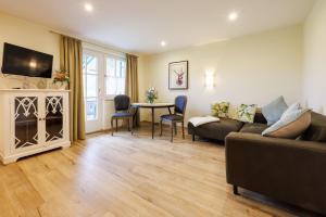 Χώρος καθιστικού στο Gästehaus Burghartswieser inkl. Chiemgaukarte