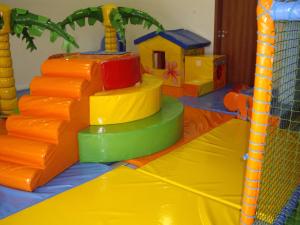 a childs toy train cake is on a table at Relaks w Marina Cape 88 in Aheloy